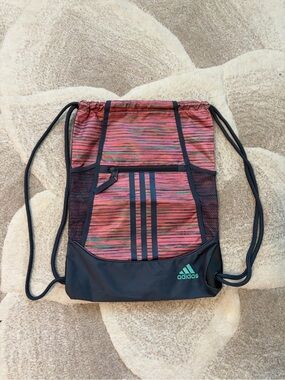 adidas Multicolored Drawstring Gym Bag